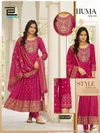 Huma Vol 3 By Blue Hills Rayon Foil Printed Wholesale Anarkali Kurti Set In India
